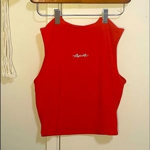 Alphalete medium red tank top